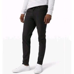 Lululemon ABC Pant Slim Utilitech Mens 30x30 Black Golf Reflective Cuffs